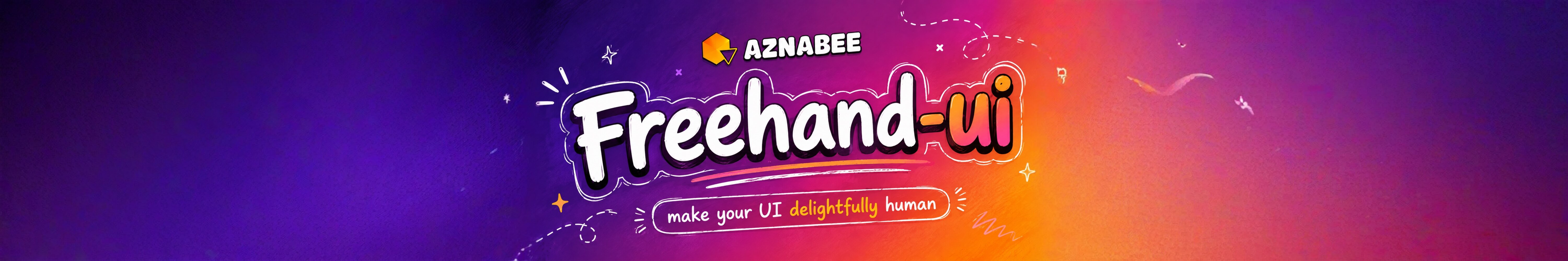 freehand-ui banner - make your UI delightfully human